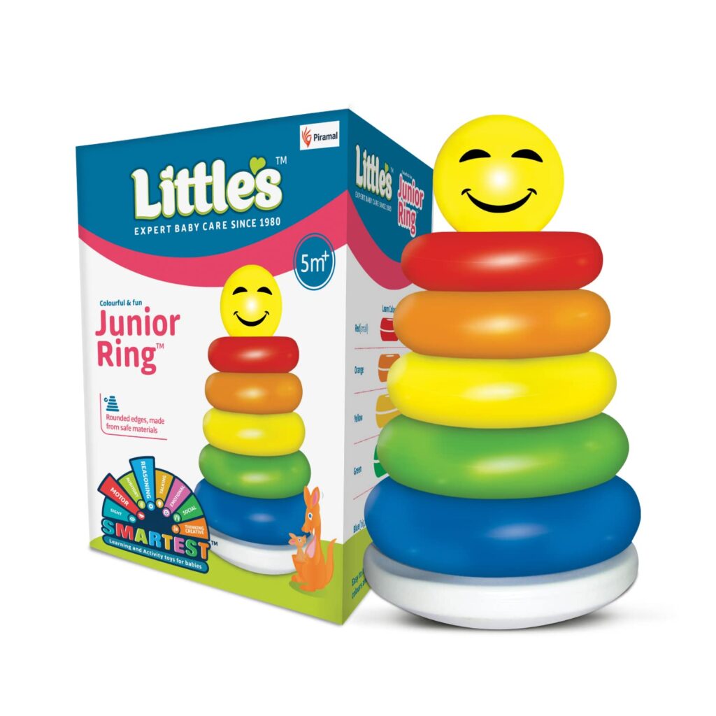  Little's Plastic Junior Ring (Multicolour) (6 pieces) 